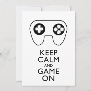 KEEP CALM AND GAME ON - Game pad