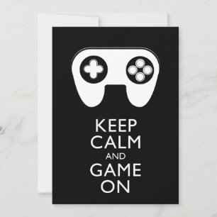 KEEP CALM AND GAME ON - Game pad