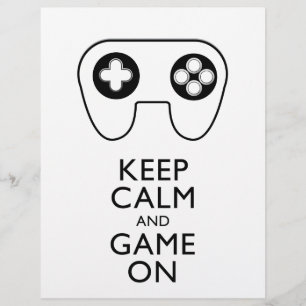 KEEP CALM AND GAME ON - Game pad Flyer