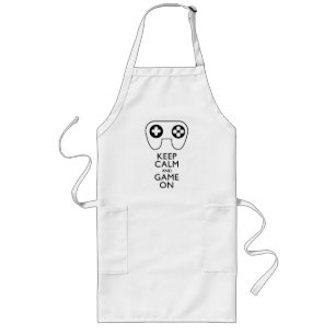 KEEP CALM AND GAME ON - Game pad Long Apron