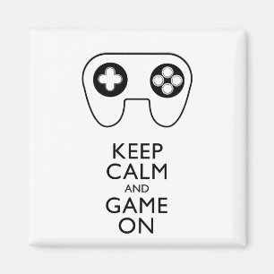 KEEP CALM AND GAME ON - Game pad Magnet