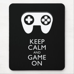 KEEP CALM AND GAME ON - Game pad Mouse Mat