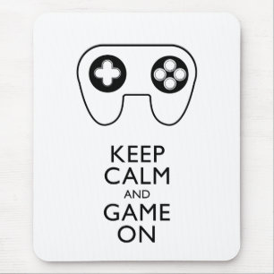 KEEP CALM AND GAME ON - Game pad Mouse Mat