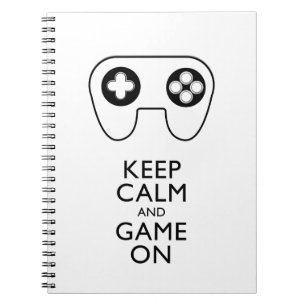 KEEP CALM AND GAME ON - Game pad Notebook