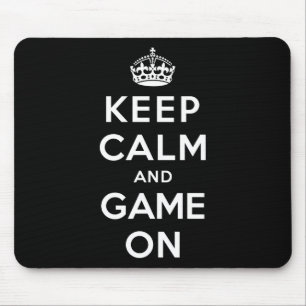 Keep Calm and Game On Mouse Mat