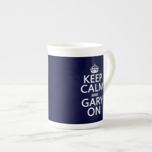 Keep Calm and Gary On (any colour) Bone China Mug