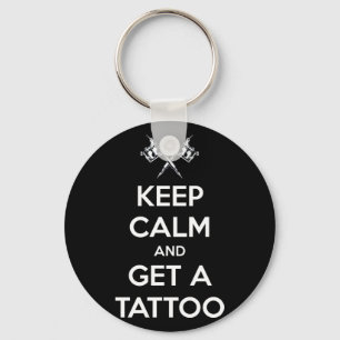 Keep calm and get a tattoo key ring