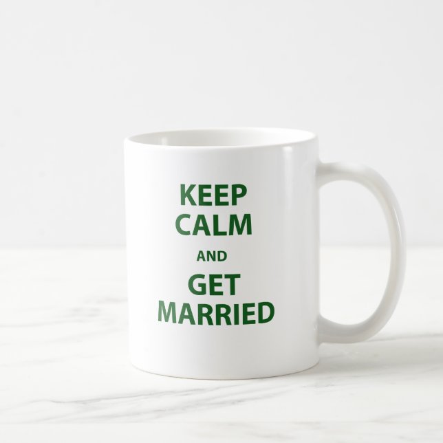 Keep Calm and Get Married Coffee Mug (Right)