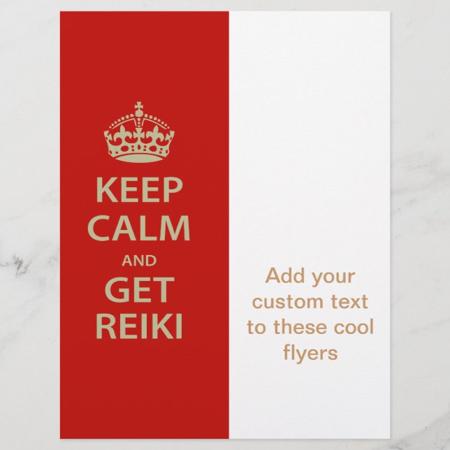 Keep Calm and Get Reiki Flyer (Front)