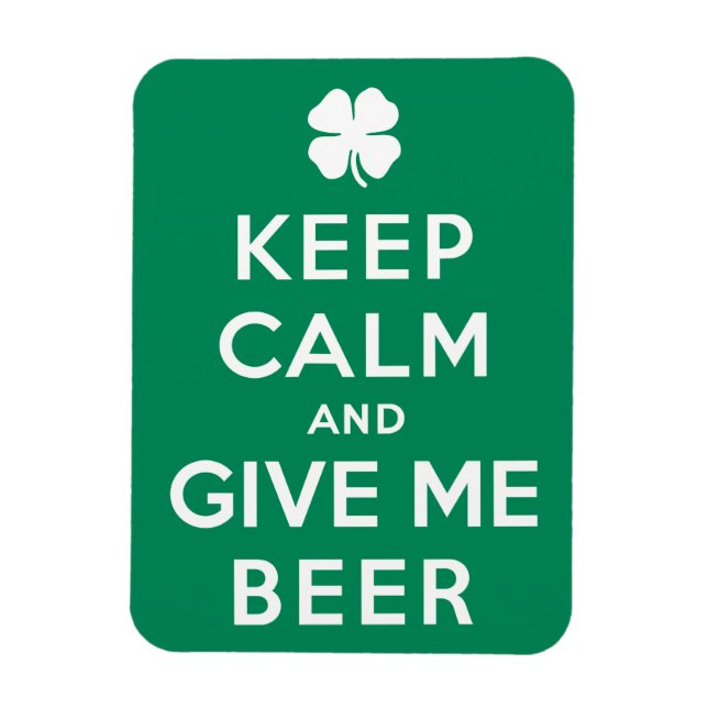 Keep Calm and Give Me Beer Magnet (Vertical)