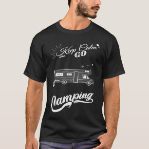 Keep Calm and Go Camping Equipment Camper Knife T-Shirt