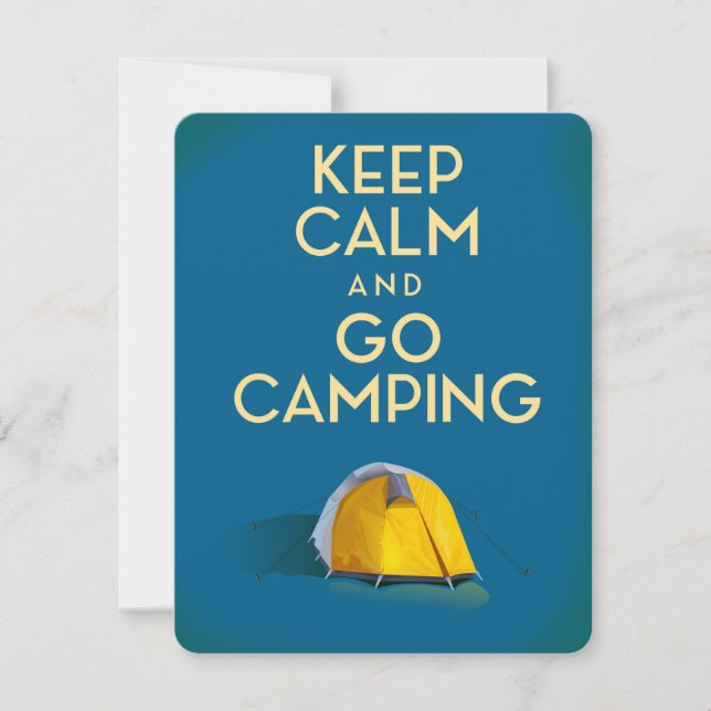 Keep Calm and Go Camping vintage print (Front)