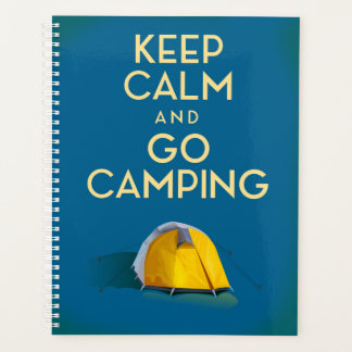 Keep Calm and Go Camping vintage print Planner