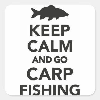 "keep calm and go carp fishing" sticker