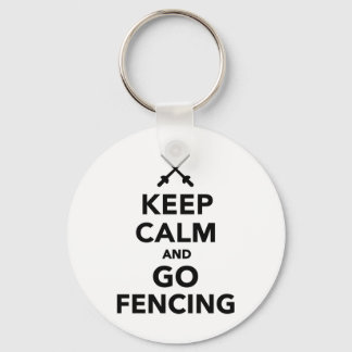 Keep calm and go Fencing Key Ring