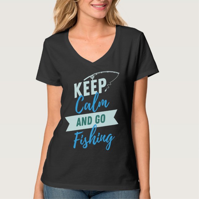 Keep Calm And Go Fishing Classic T-Shirt (Front)