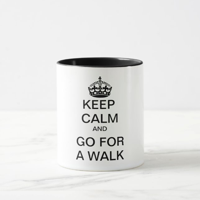 KEEP CALM and GO FOR A WALK Mug (Center)