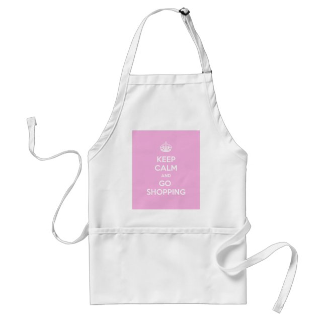 Keep Calm and Go Shopping Standard Apron (Front)