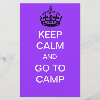 keep calm and go to camp
