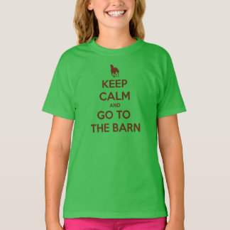 Keep Calm and Go to the Barn Horse Lovers T-Shirt