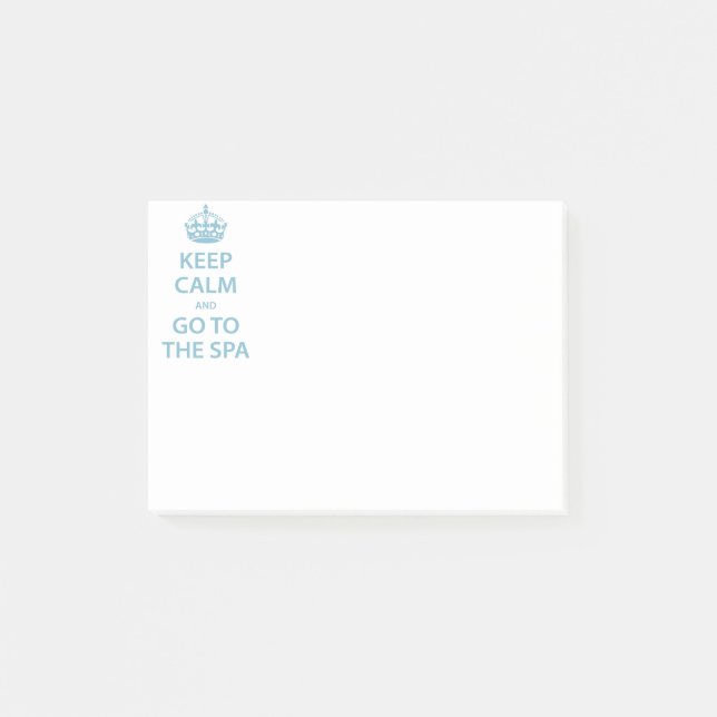 Keep Calm and Go to the Spa Post-it Notes (Front)
