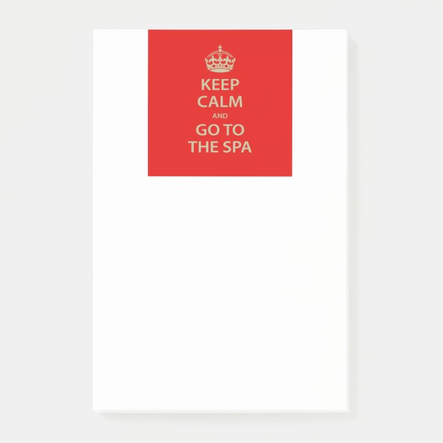 Keep Calm and Go to the Spa Post-it Notes (Front)