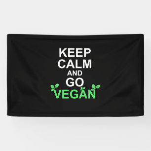 Keep Calm And Go Vegan Banner
