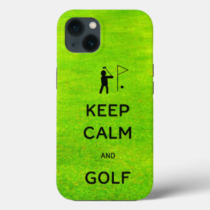 Keep Calm and Golf with Putting Green iPhone 13 Case