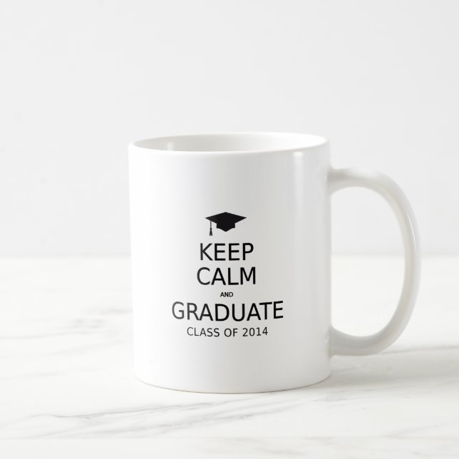 keep calm and graduate, class of 2014 coffee mug (Right)