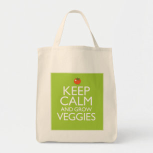 Keep Calm and Grow Veggies Tote Bag