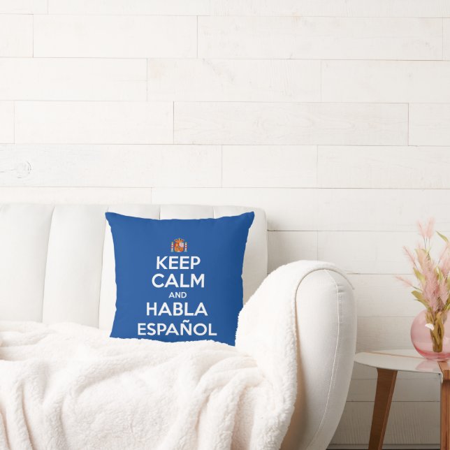 Keep Calm and Habla Español Cushion (Couch)
