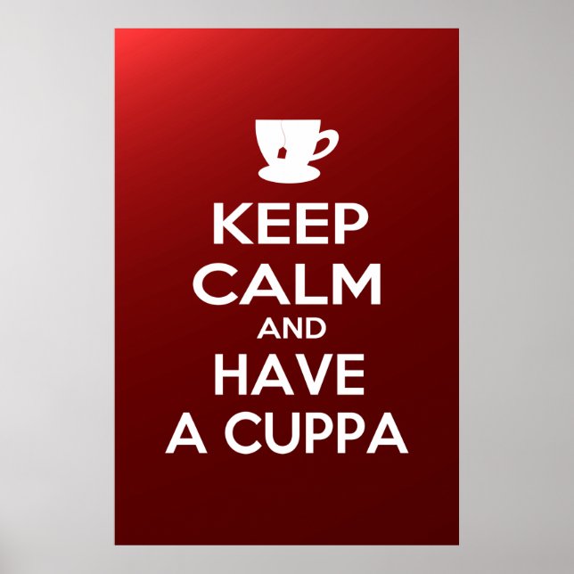 Keep Calm and Have a Cuppa Poster (Front)