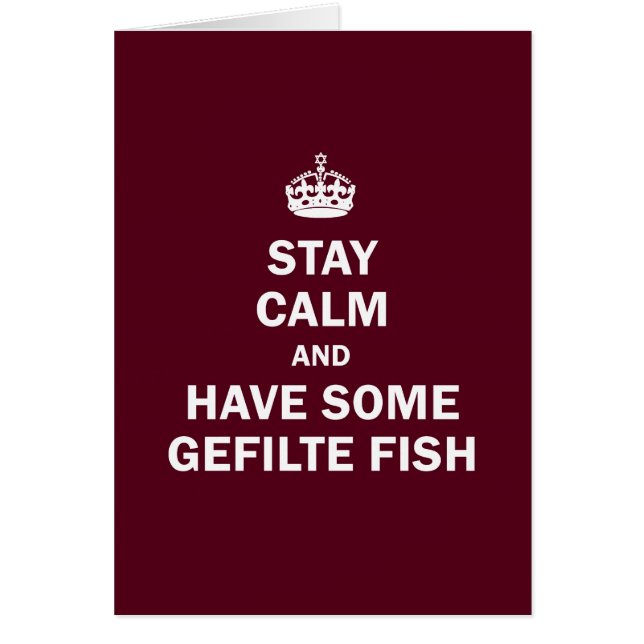 Keep calm and have some Gefilte Fish (Front)