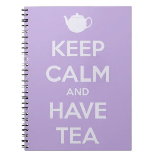 Keep Calm and Have Tea Lavender Notebook