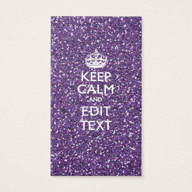 Keep Calm and Have Your Text Glamour Mauve (Front)