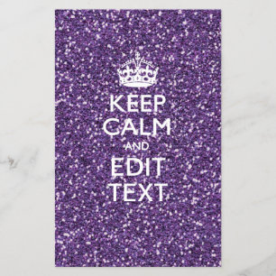 Keep Calm and Have Your Text Glamour Mauve Flyer