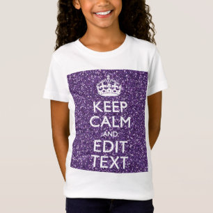Keep Calm and Have Your Text Glamour Mauve T-Shirt