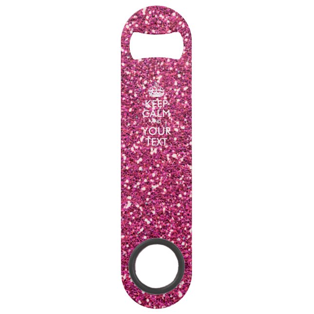 Keep Calm and Have Your Text on Pink Rose (Front)