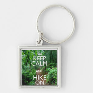 Keep Calm and Hike On Key Ring