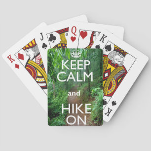 Keep Calm and Hike On Playing Cards