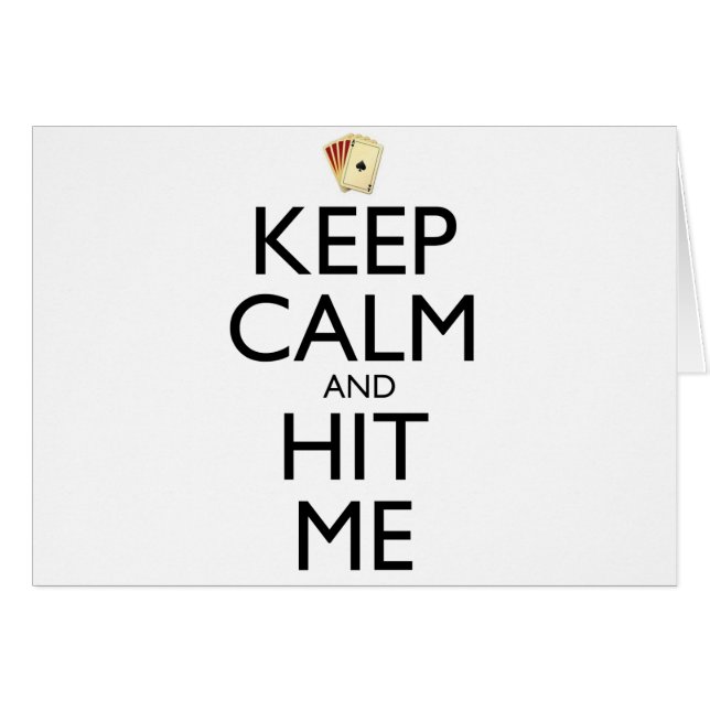 Keep Calm and Hit Me (Front Horizontal)