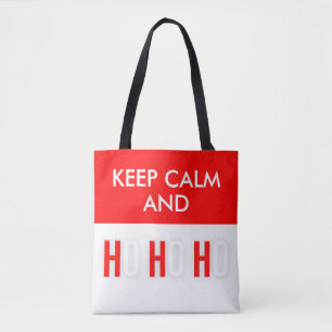 Keep Calm And HO HO HO Christmas Tote Bags