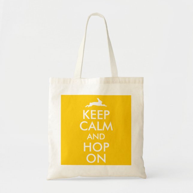 KEEP CALM and HOP ON Tote Bag (Front)