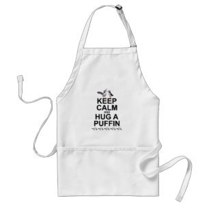 Keep Calm and Hug a Puffin Apron
