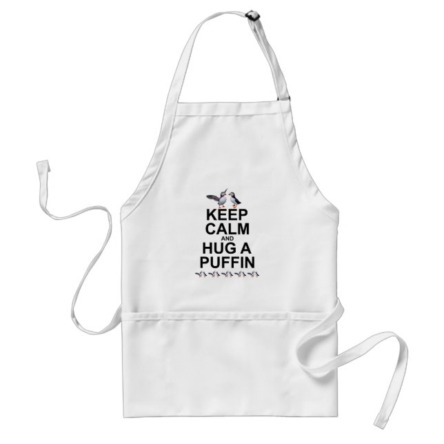 Keep Calm and Hug a Puffin Apron (Front)