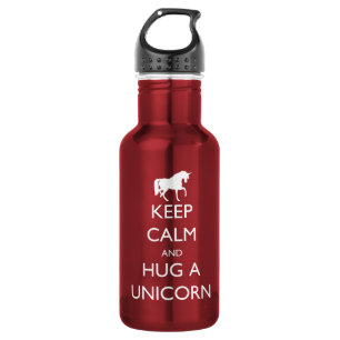 Keep Calm and Hug a Unicorn 532 Ml Water Bottle
