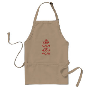 Keep Calm and Hug a Vicar Standard Apron