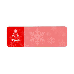 Keep Calm And Jingle On Red Decor