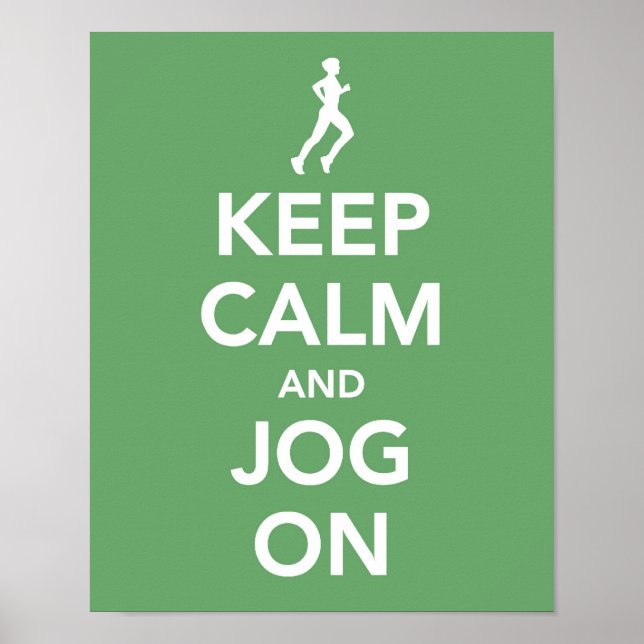 Keep Calm and Jog On print (Front)