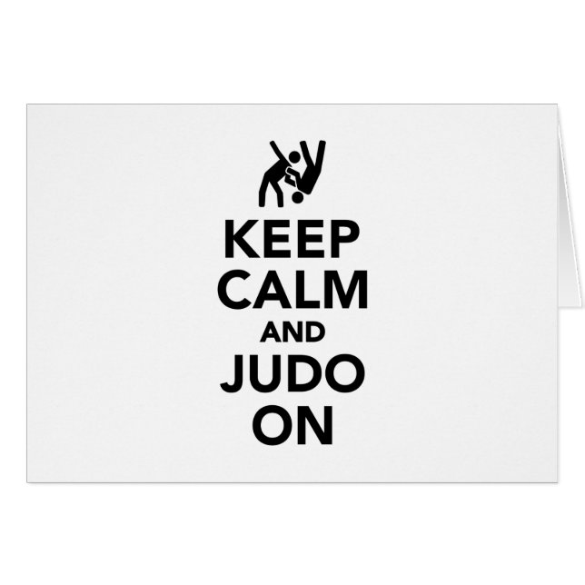 Keep calm and Judo on (Front Horizontal)